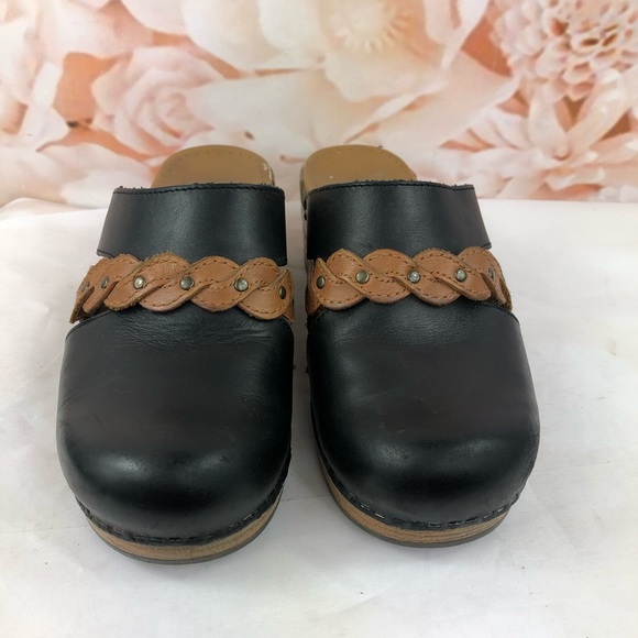 Dansko clogs braised details black brown size 6 - Picture 2 of 8
